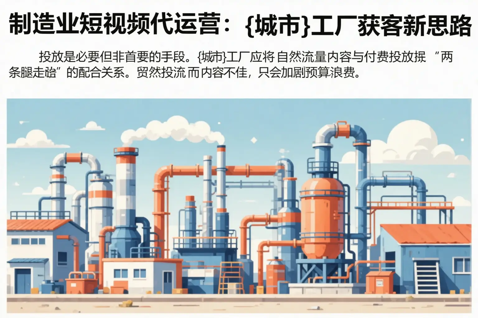 制造业短视频代运营：东明工厂获客新思路
